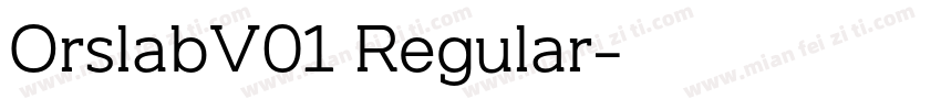 OrslabV01 Regular字体转换
